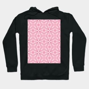 Pink stylized pattern in modern colors of current trends Hoodie